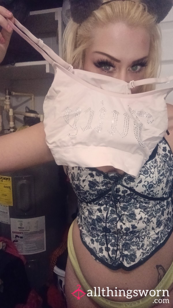 Juicy Couture Sports Bra With My Sweet Succulent Sweat SHIPPING INCLUDED Once You Buy Il Send Pics Of Me Wearing It Too To Confirm Wear