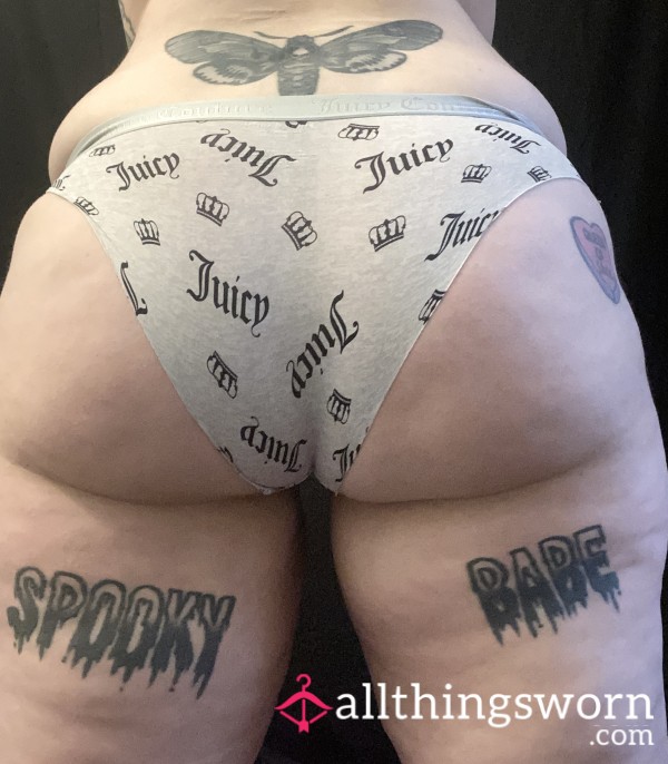 Juicy Couture White ‘Juicy’ Print Panties