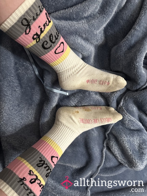 Juicy Girls Club Pop Socks With Stains