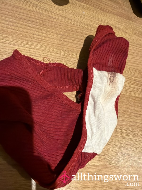 Juicy Monthly Panties With Stains