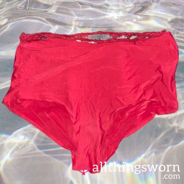 Juicy Sweaty Dirty Red Panties💦