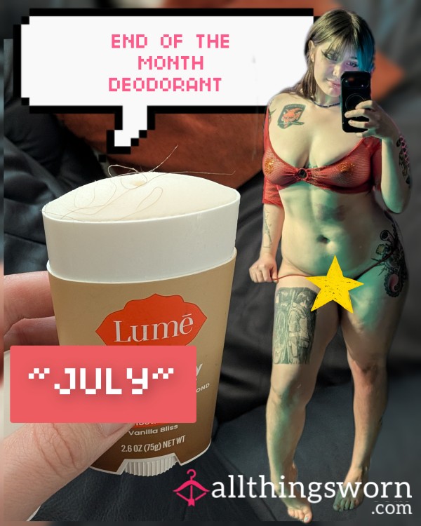 JULY DEODORANT Comes With Video!