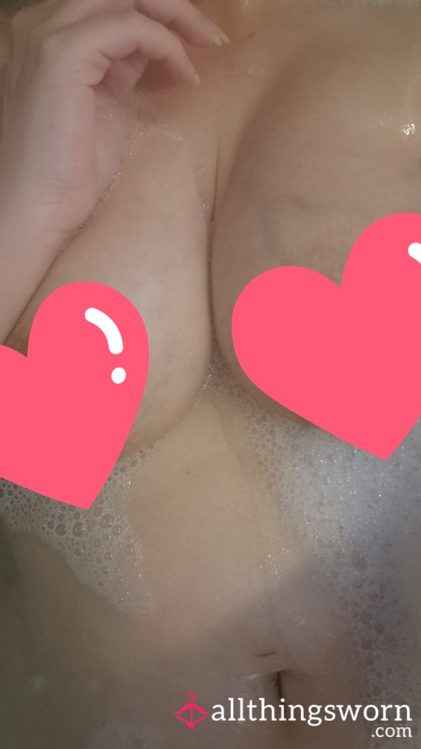Just A Shy Girl Feeling Naughty During Bath Time.