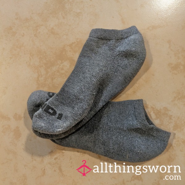 Just Finished My Second Workout Of The Day, Who Wants These Sweaty Stinky Socks?