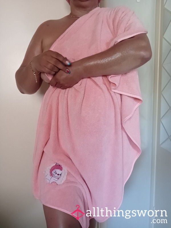 Just Out Of The Shower And Oiled My Body And Playing Around In My Towels