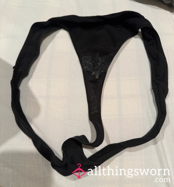 Just P**led Off These Sticky Black Thongs 😛