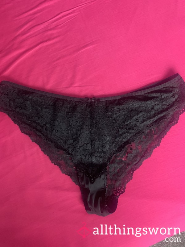 Just Taken Off Black Panties