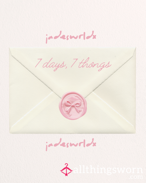 ࿇ 7 𝐓𝐡𝐨𝐧𝐠𝐬 𝐅𝐫𝐨𝐦 𝐌𝐲 𝐖𝐞𝐞𝐤 ࿇
