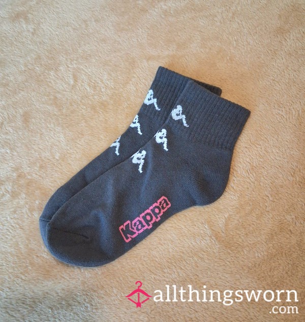 Kappa Grey Thick Ankle Socks | 24 Hour Wear And Custom Add Ons