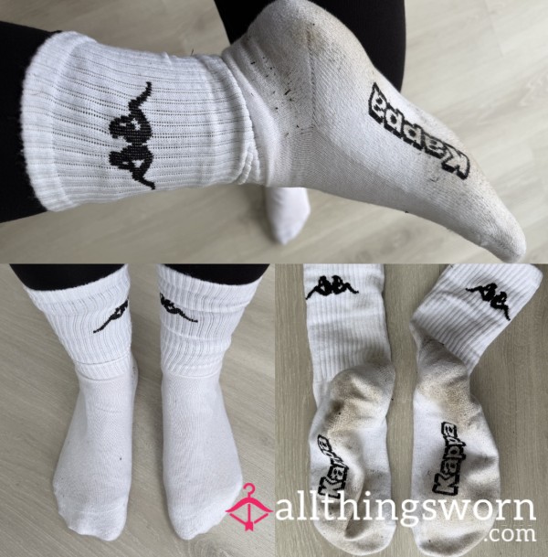 Kappa White Crew Socks