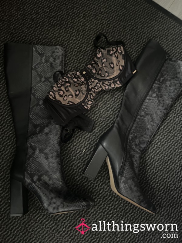 Karen Millen Heels Size 4 And Lace Bra