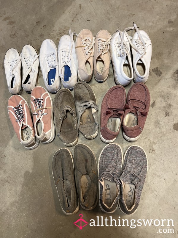Keds And Hey Dudes, Tennis Shoes, Sneakers Pick Your Pair Up Comes With Seven Day Wear
