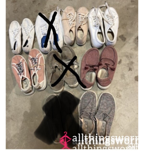 Keds And Hey Dudes, Tennis Shoes, Sneakers Pick Your Pair Up Comes With Seven Day Wear