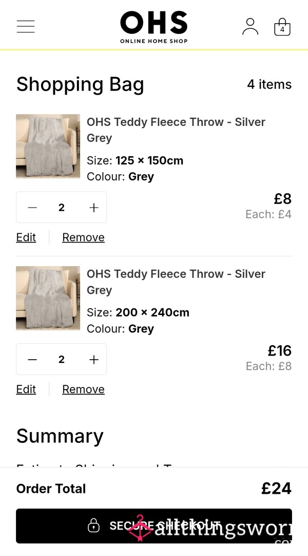 Buy My Current Shopping Cart