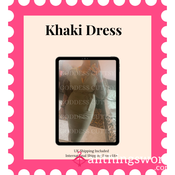 Khaki Green Dress