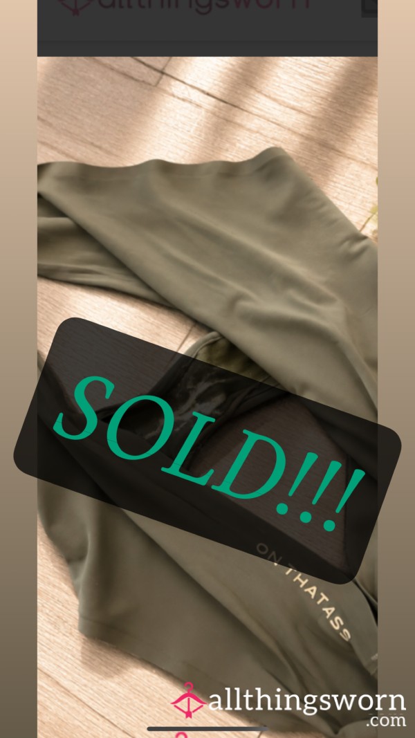 Khaki Green Silk Panties