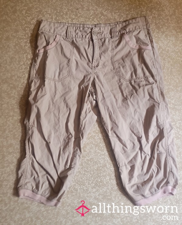 Khaki/Tan Capri Pants - Size 12 - My Favorite Hiking Pants!