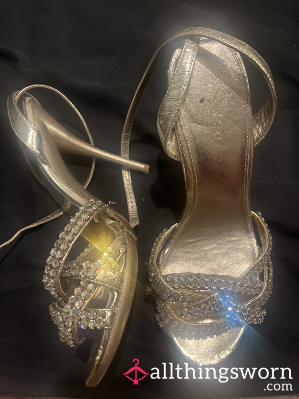 Killer Stiletto Heels Very Well Used Strappy Sandals By Milf