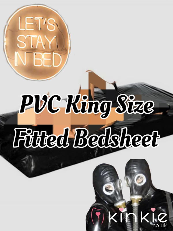 King Size PVC Fitted Bedsheet Used Condition