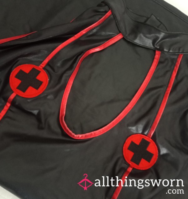 Kinky Naughty Nurse Dress . S**y Halter Neck