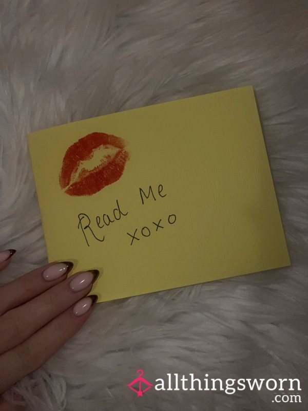 Kiss Print Confession Card 💋