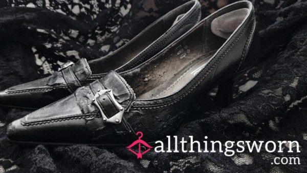 Kitten Heels With Gothic Charm