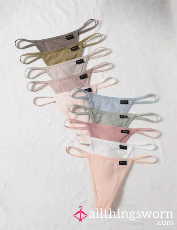 Kitty's Cotton Thongs – Pre-Order Your Colour Now💦