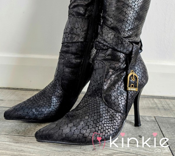 Knee High Black Boot Heels For You Foot Fetish Lovers Lovely Natural Smell From My Sweaty Feet
