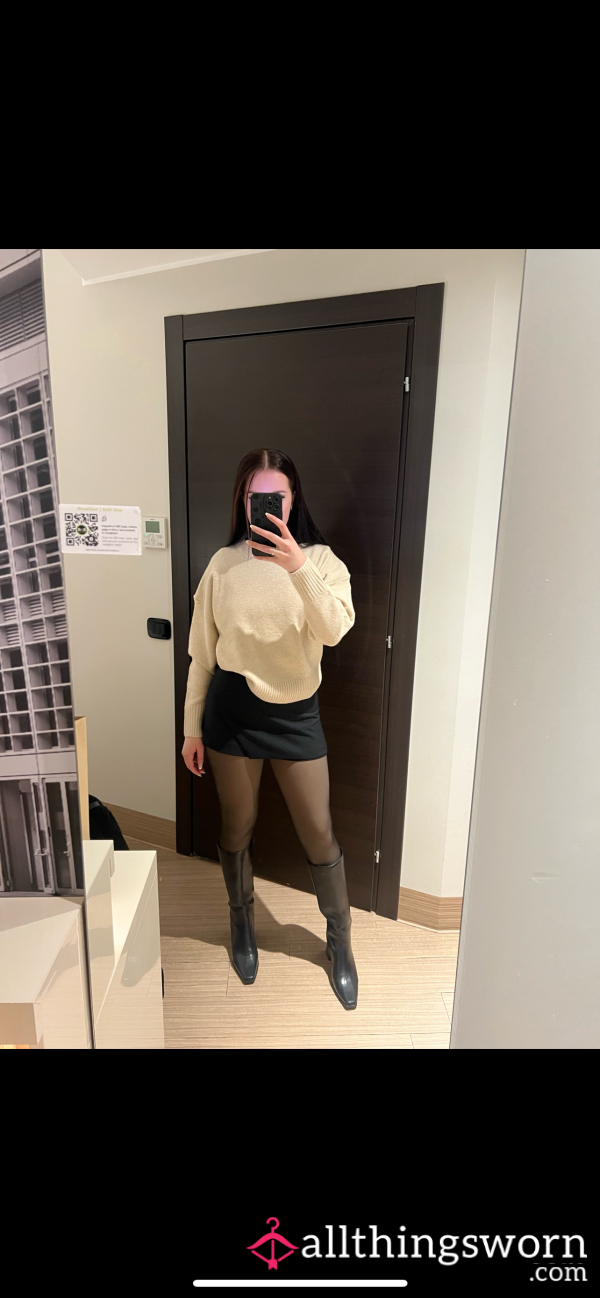 Knee High Black Boots👠