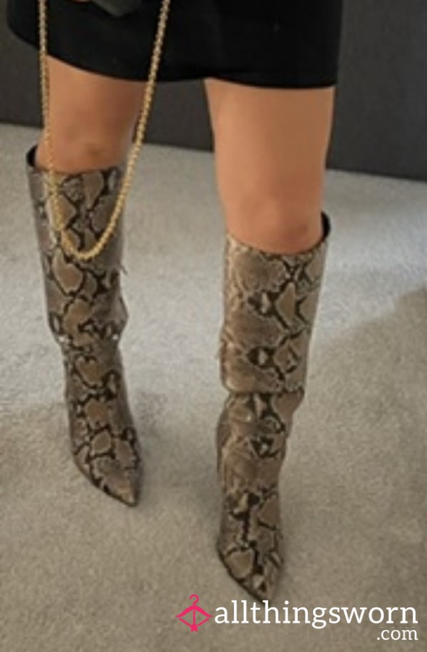 Knee High Boots For Cleanup And Return