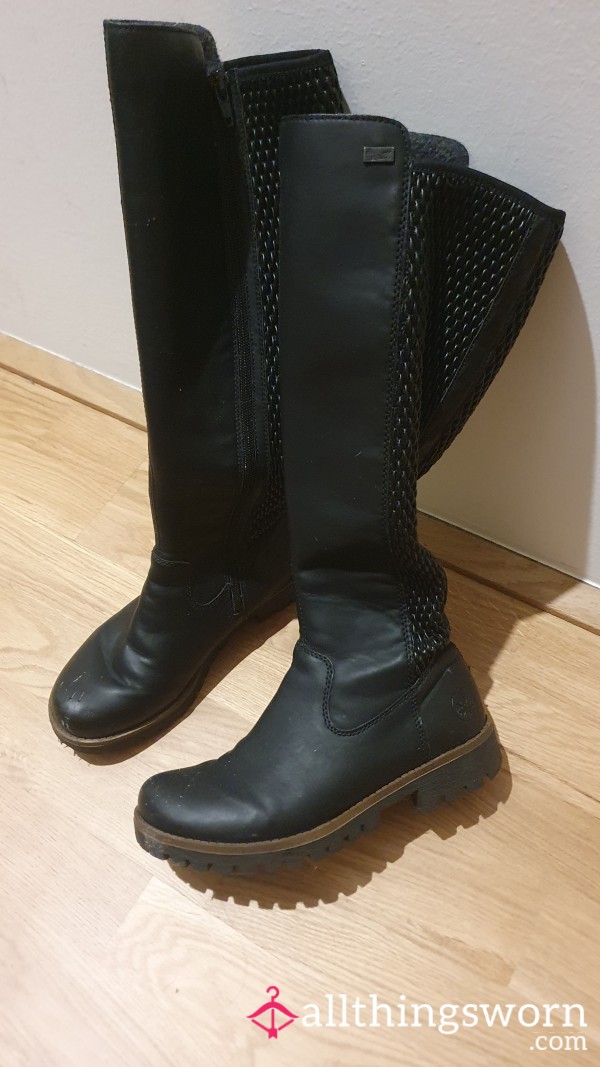 Knee High Boots With Garlic Like Stink (Rikers)