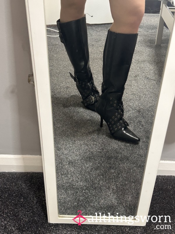 Knee High Boots With My Panties On