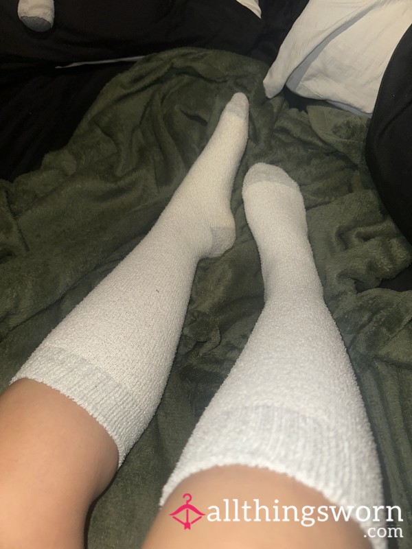 Knee High Fluffy Socks 🤍