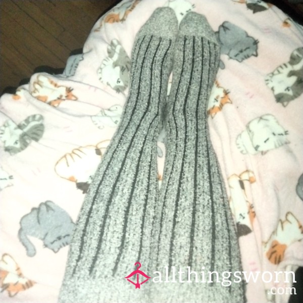 Knee High Fuzzy Socks