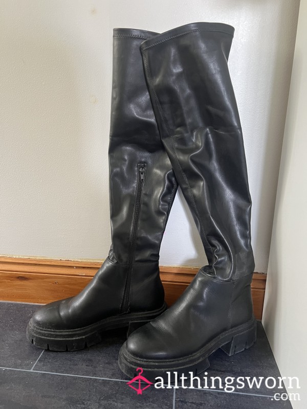 Knee High Leather Boots 👢
