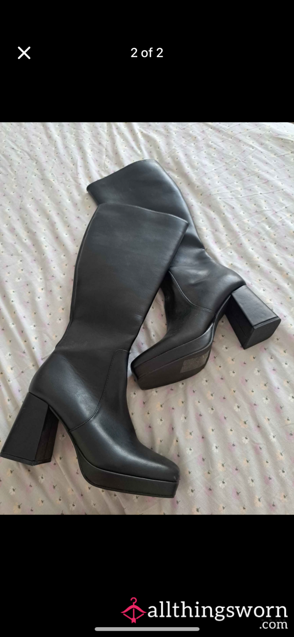 Knee High Leather Boots