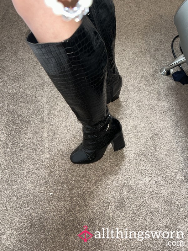 Knee High Leather Boots 👣