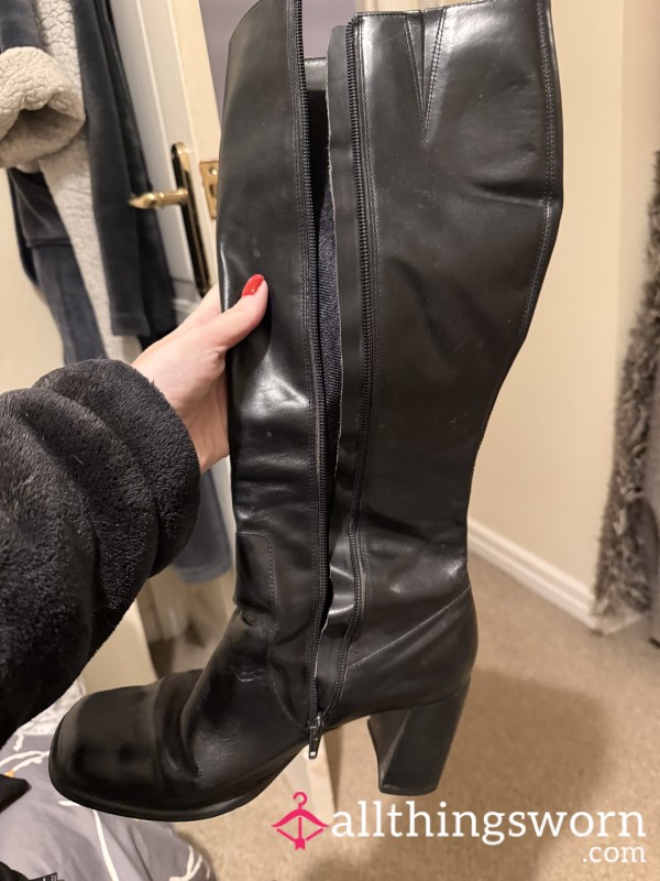 Knee High Leather Boots