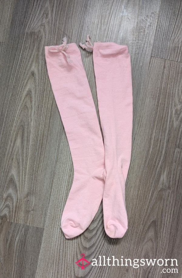 Knee High Pink Socks