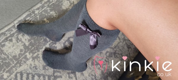 Knee High School Socks With Cute Bows