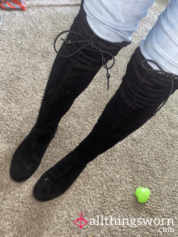 Knee High Sl*t Boots