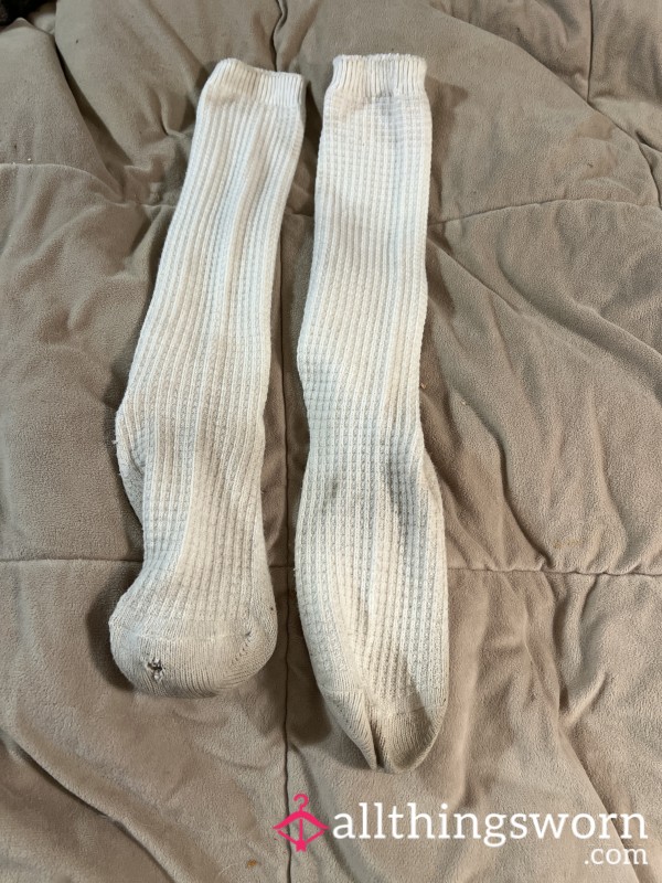 Knee-high Socks Well Worn Dirty Stinky Comes With Seven Day Wear