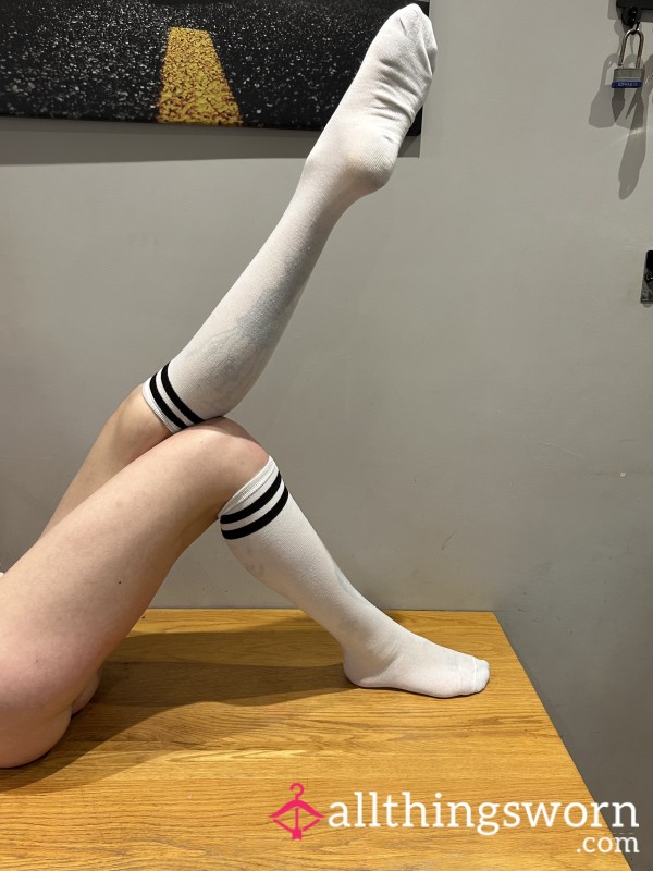 Knee High White Socks