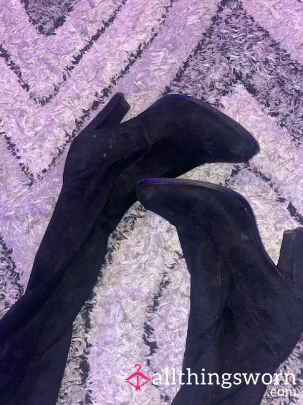 Knee High Worn Boots