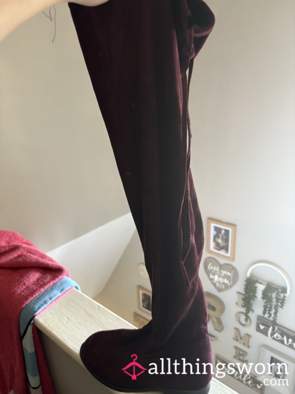 Knee Suede Boots