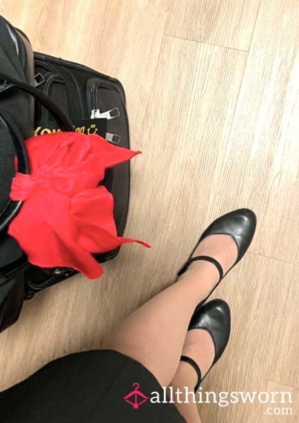 Korean Flight Attendant Pantyhose