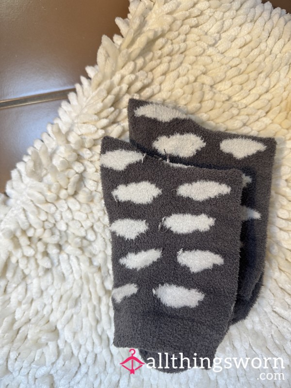 Kuschlige Getragene Schäfchen Socken  🧦 Inklusive Fußfotos 🦶🏼