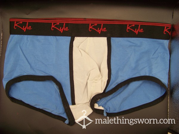 Kyle Blue Trunks With Mesh Pouch Size XL