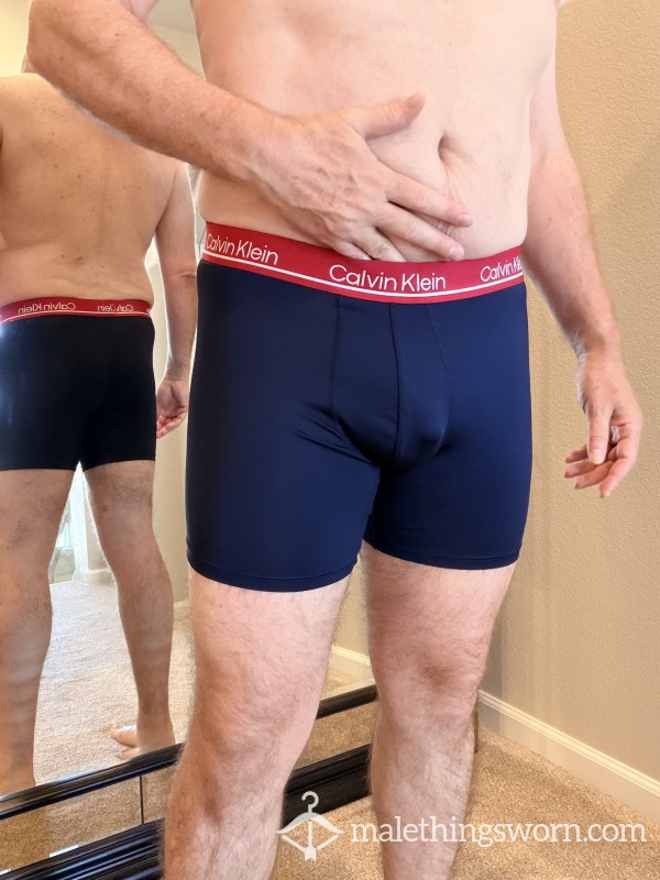 Calvin Klein Boxer Briefs, L, Navy