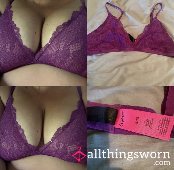 La Senza Lace Bralette Sparkling Grape